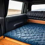 지프 랭글러의 캠핑 액세서리 추천 - **A cozy and inviting interior of a Jeep Wrangler transformed into a comfortable sleeping space for ...